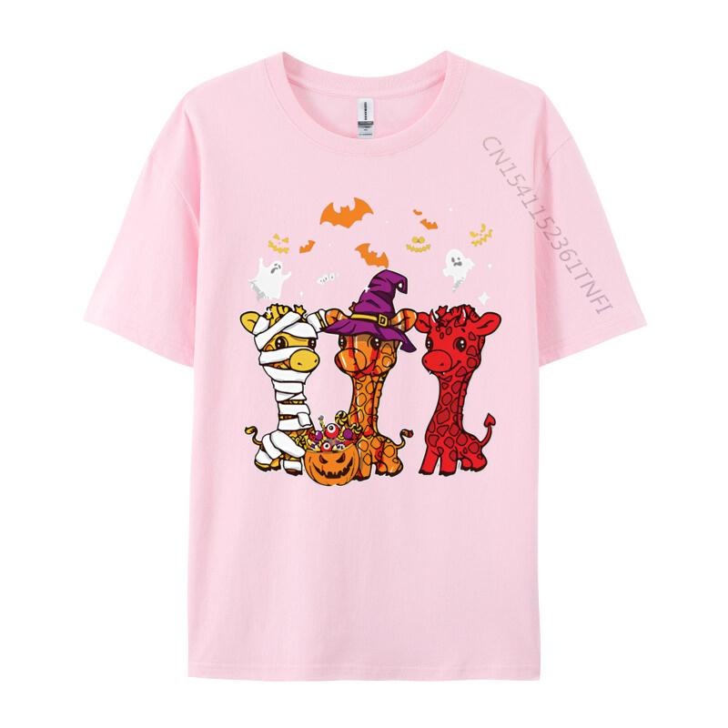 Giraffe Happy Halloween Costume Giraffe Tshirt Graphic Unisex Cotton Tee Tops High Quality 2024 T Shirt