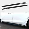 2pcs Car Body Sticker Fashion Stripe Side Skirts Decal Black New For Skoda Octavia Fabia Rapid Yeti Superb Kodiaq Superb A5 A7  WL5