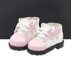 1 Pair 20cm Color Matching Doll Shoes Soft Highly Simulated Mini Shoes Fine Workmanship Doll Shoes