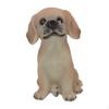 Dog Figurine Desktop Decoration Cute Birthday Gift Statue Animal Sculpture for Bookshelf Cabinet