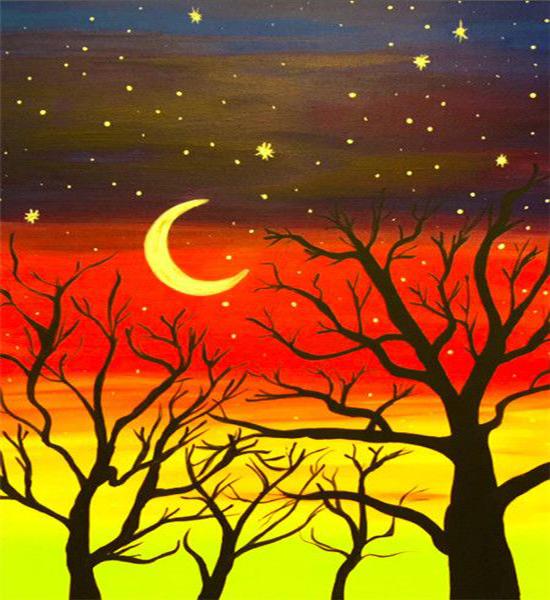 RUOPOTY Картина по номерам, пейзаж заката, рисунок на холсте, ручная роспись, домашний декор, подарок, картина по номерам, наборы для морского пляжа