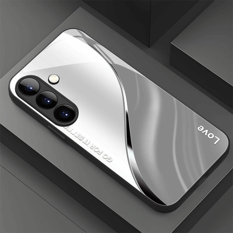 Бизнес Эстетика модные чехлы для телефона s26 ultra чехол Стеклянный чехол для телефона для Samsung Galaxy S26 S25 S24 S23 S22 FE Ultra Plus