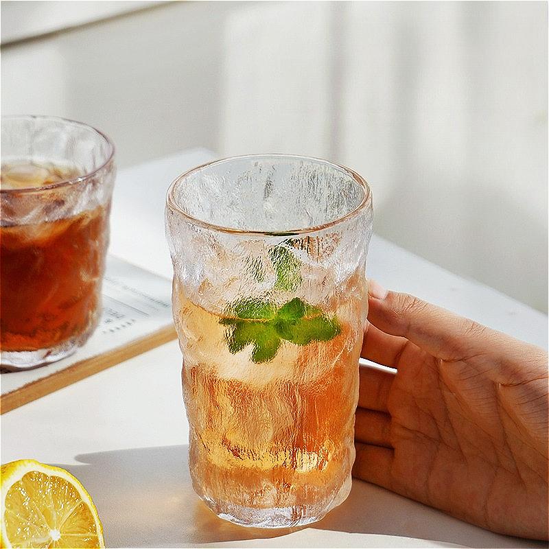 280ml/330ml Glacier Glass Cup Soda Water Mojito Cups Iced Coffee Mug Cocktail Glass High End Wine Glasses High End Beverage Mug