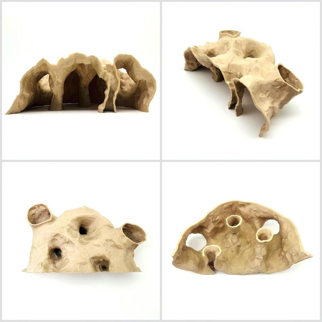 Декор для аквариума Гравий Туннель Пещера Украшение с Дизайном Естественной Кривой для Улучшения Среды Обитания Рыб