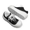 Fashion Black White Platform Casual Shoes Chunky Sole Bread Shoes with Hidden Height Anti-Slip Unisex Leisure Walk Shoes