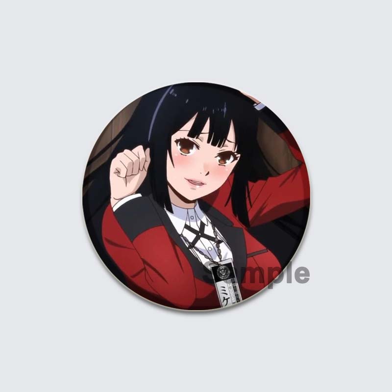 32/44/58 мм аниме Kakegurui Брошь ручной работы булавка мультяшная фигурка Юмэко Джабами значок мультяшный косплей значок для рюкзака Декор ювелирные изделия подарки