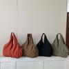 Multi-Pocket Nylon Shoulder Bag Casual Storage Pouch Underarm Bag Large Capacity Tote Bag  School
