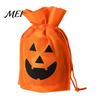 Durable Non-woven Packaging Bags 5 Pcs Halloween Treats Bag, Fabric Pumpkin Candy Holiday Decoration Accessories for Home Drawstring Snack Goodie