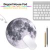 Коврик для мыши Moon, круглый коврик для стола, милый коврик для мышей, офисный