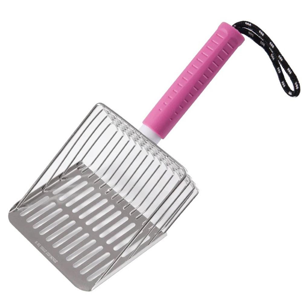Stainless Steel Cat Litter Shovel Hanging Design Pet Feces Cleaner Pet Cleaner Scoop Pet Toilets