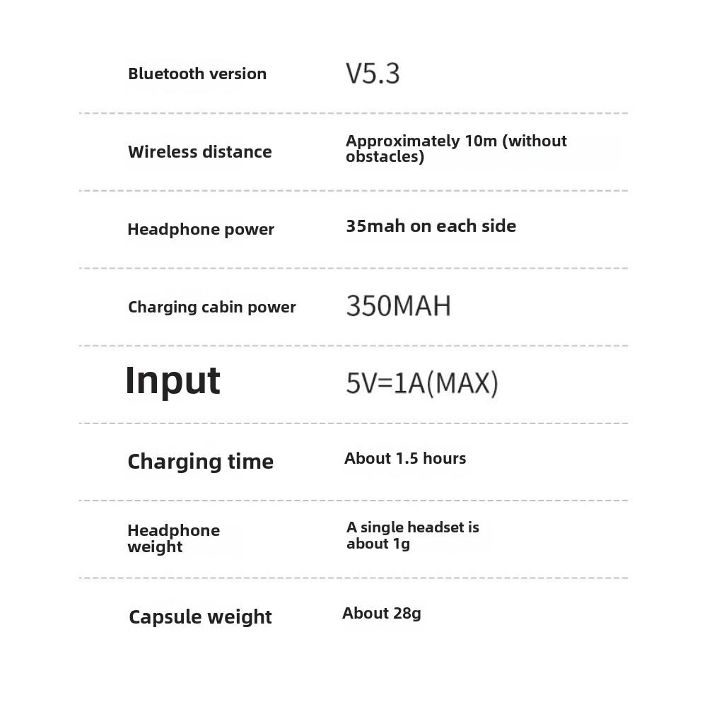 Bluetooth-гарнитура Invisible Sleep In-ear Mini Digital Display Gaming Headset