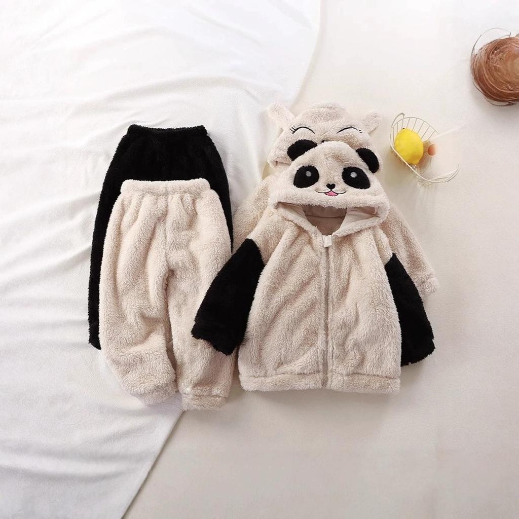 Baby Cute Wool Knit Toddler Pajama Loungewear Set