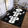 Hopscotch Rug with Lightning Design Non-slip rug suitable for living room and bedroom sofas.