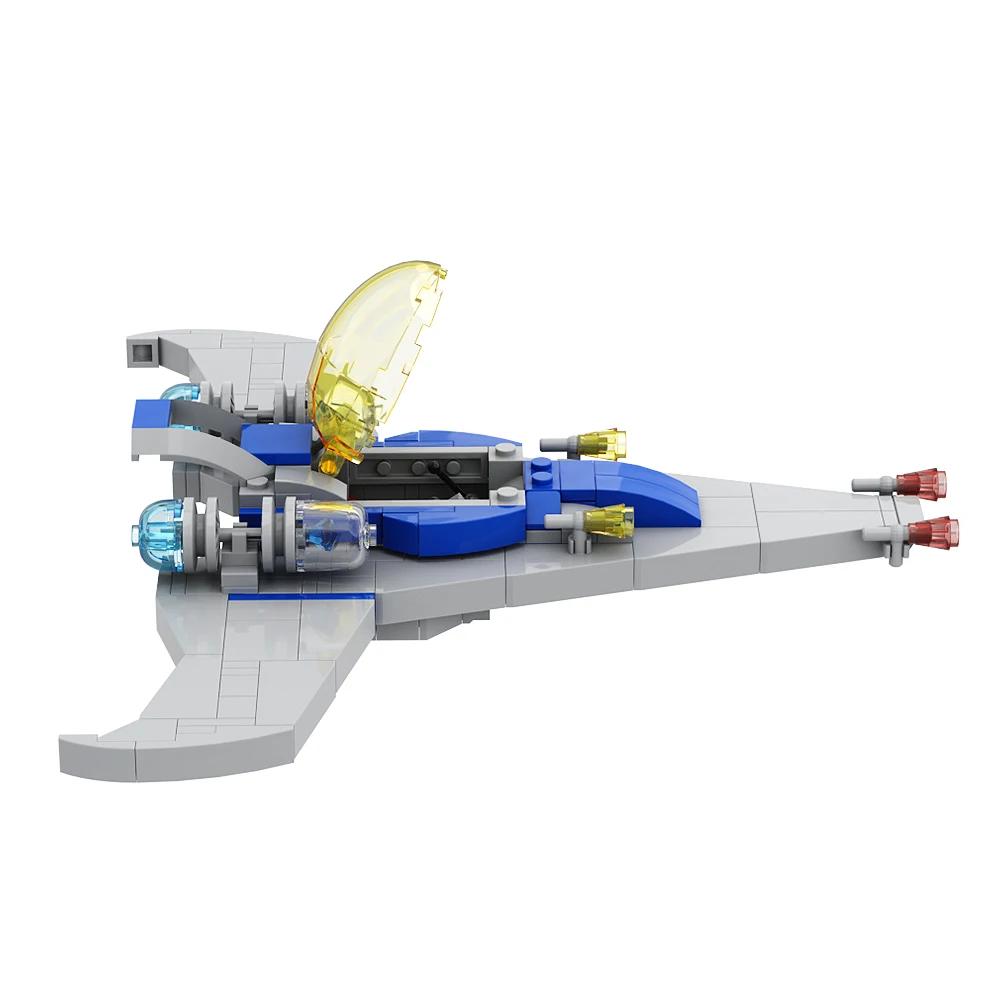 Gobricks MOC Современный Классический Космический Корабль Городской Модель Космического Корабля Строительные Блоки Образовательные Демонстрационные Игрушки Для Детей Подарок на День Рождения