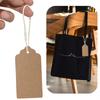 100pcs Kraft Paper Tag with Rope Retro Thank-you Card DIY Jewelry Hang Tags Festival Gathering Creative Gift Valentine Day TMZ