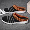 Women's Shoes New Breathable Mesh Fabric Men's Soft Soled Casual Lazy Half Slippers Lightweight Indoor No Heels Shoes
