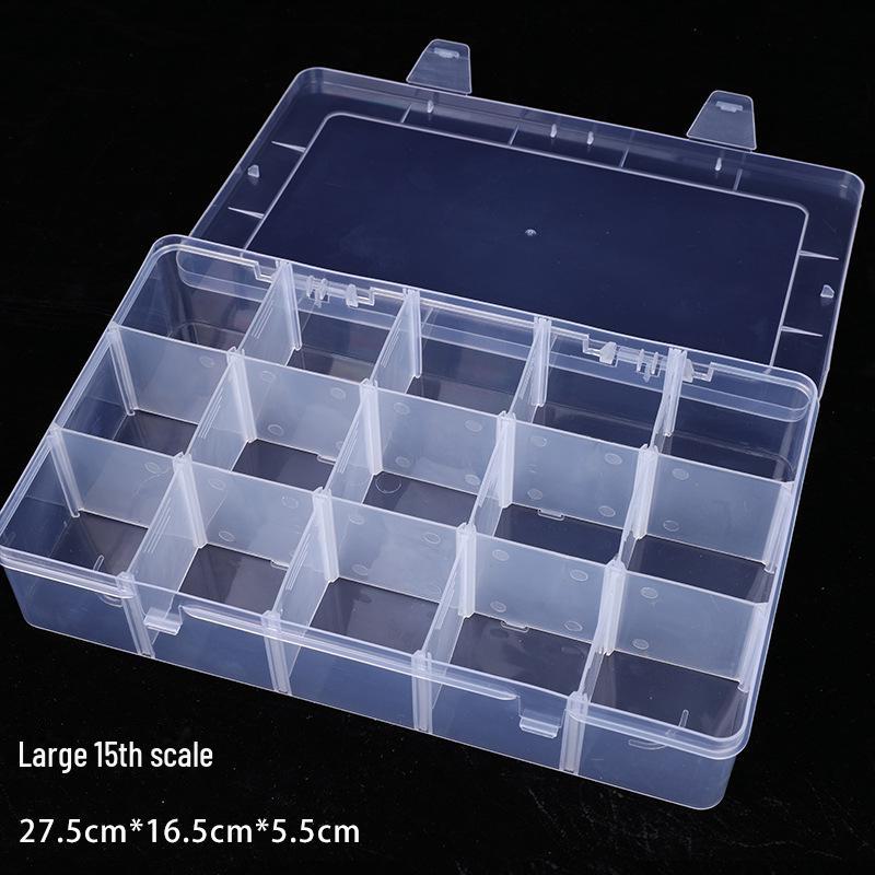 Пластиковая шкатулка для хранения украшений со съемной крышкой для сережек, браслетов и ожерелий