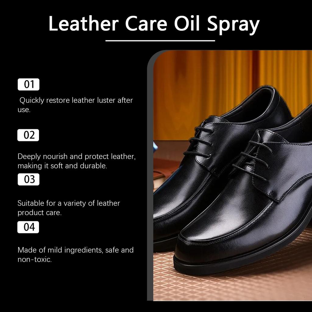 JAKEHOE Leather Care Oil Spray Leather Sofa Boots Leather Jacket Stain Removal Maintenance Renovation Care Oil