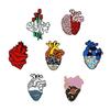 5-7pcs Punk Witch Skull Brooches Cartoon Anime Dinosaur Skeleton Heart Enamel Pin Animal Cats Bag Lapel Badges Jewelry