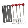 Монтажные штифты для внедорожных траков, набор регулируемых кронштейнов для траков восстановления 4,72–6,69 дюйма, красный