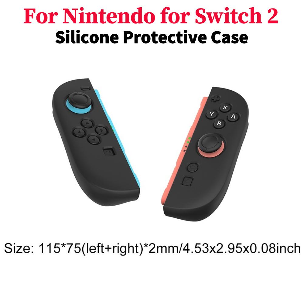 Для Nintendo Switch 2 Рукоятка-держатель для контроллеров Joy-Con Силиконовый защитный чехол Противоскользящие защитные накладки для игрового контроллера NS 2
