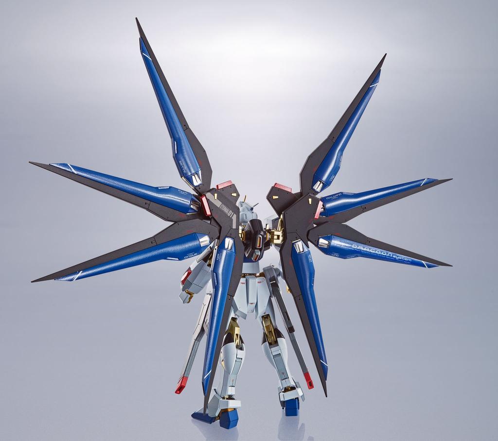 TAMASHII NATIONS METAL ROBOT Spirits Mobile Suit Gundam SEED DESTINY Strike Freedom Gundam 140mm ABS PVC Painted Movable Figure [SIDE MS] Approx.