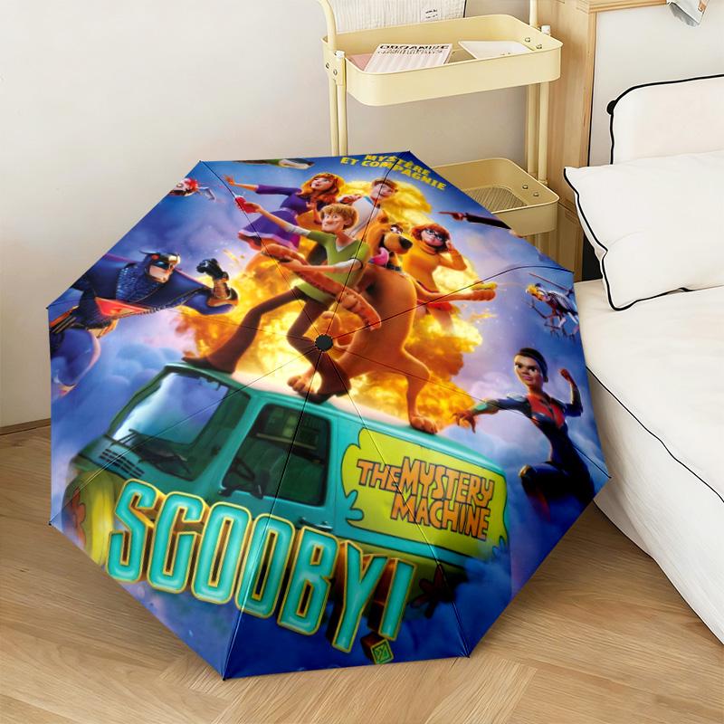Halloween fantasy comedy adventure cartoon movie Scooby-Doo umbrella is suitable for all seasons, including home travel and outdoor activities Y6