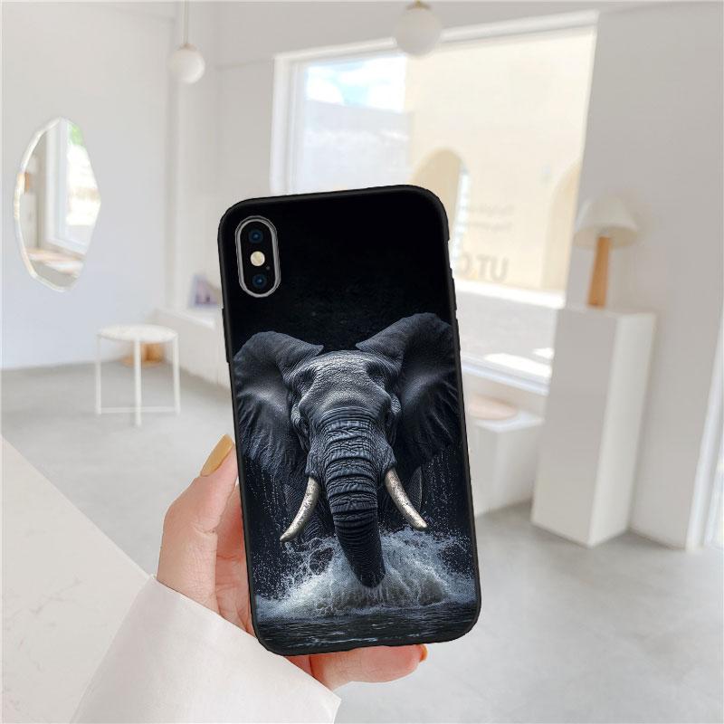 PP2 Animal Elephant Soft Shell Phone Case for Samsung Galaxy S20 S21 S22 Ultra FE + Plus A21S A22 A24 A25 A26 A30 A30S A31