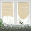 Self-adhesive Pleated Curtain Half Blackout Windows Blinds Privacy Light Control Curtain for Balcony Bedroom Living Room RV