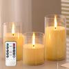 LED Lights for Home Electronic Candle LED Candle Decoration LED Glass Candle Full Set Remote Control Timer for Christmas Wedding