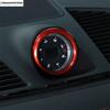 Dashboard Meter Stopwatch Ring Circle Cover Trim Red Accessories For Porsche Macan / 718 Cayman Boxster / Panamera 971 2014-