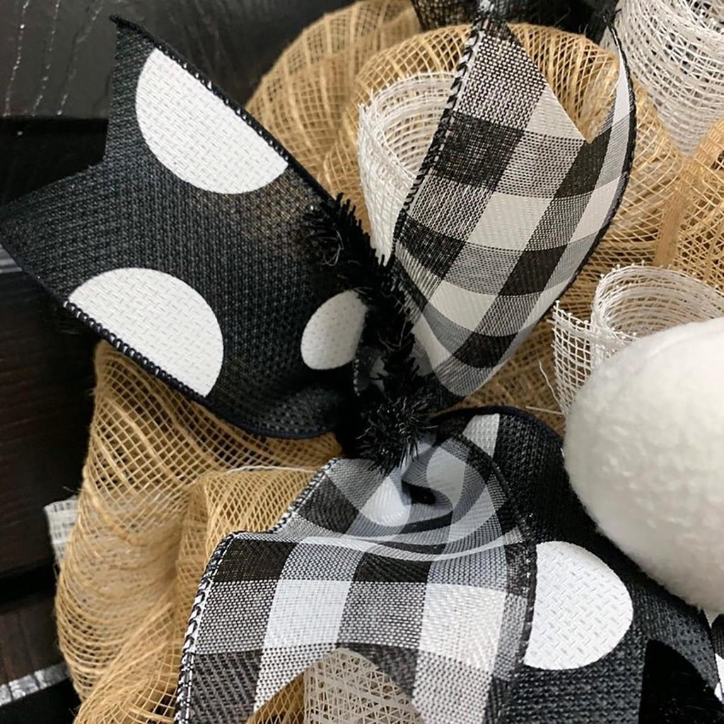 Halloween Ghosts Wreath Cartoon Smile Ghosts Autumn Wreathes Home Party Hanging Pendant Decoration Supplies