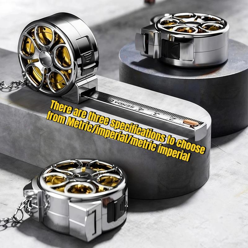 Мини-рулетка из мягкой стали 2 м, портативная, выдвижная, дизайн брелка для DIY, рукоделия, шитья, бытовых принадлежностей