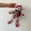 Кровавая Поврежденная Плюшевая Медвежья Кукла с Реалистичными Ранами, Текстура из Полипропиленового Хлопка для Мероприятия в Готическом Стиле и Жутких Домашних Декораций