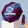 West Ham United Футбольный узор Печатный Мини 5 Складок 8 Спиц Компактный Зонт Ветрозащитный Водонепроницаемый Легкий Портативный Складной
