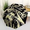 Ozzy Osbourne Fashionable Automatic Opening/Closing Folding Umbrella. Portable and Foldable, Ideal for Gift, Travel, and Daily Use.