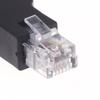 1/2 шт. 6P4C Штекер на 4-контактный винтовой клеммный преобразователь RJ11 Ethernet-разъем для телефонного приемника Удлинительный кабель-адаптер