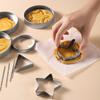 4Pcs Korean Sugar Candy Making Tools Stainless Steel Cookie Cutter Set Squid Sugar Game Kit with Umbrella Star Triangle Round Molds for Party
