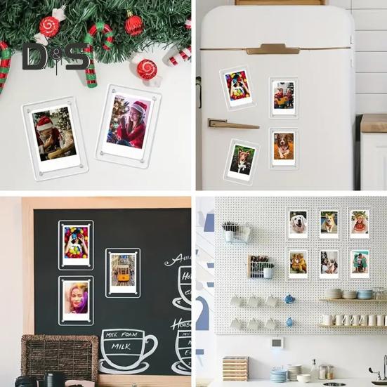 Акриловая фоторамка из прозрачного стекла, декоративные фоторамки для дома, школы, путешествия, общежития, фотостудии