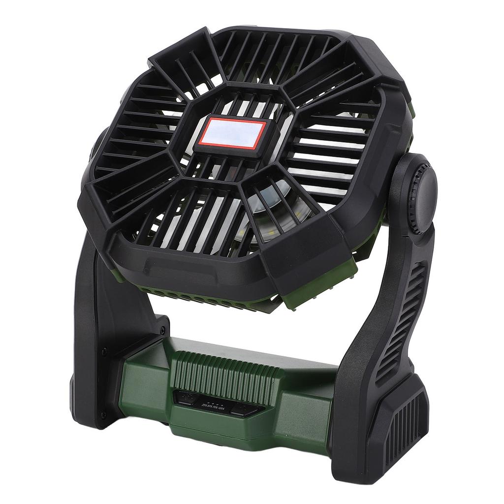 Camping Fan with LED Lantern Multifunction 8000mAh Portable Outdoor Camping Fan Power Bank for Camping Fishing Outage
