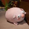Мягкая кукла-свинка Kawaii, лежащая плюшевая игрушка-свинка с большими глазами, мягкая плюшевая подушка для детей, подарок на день рождения