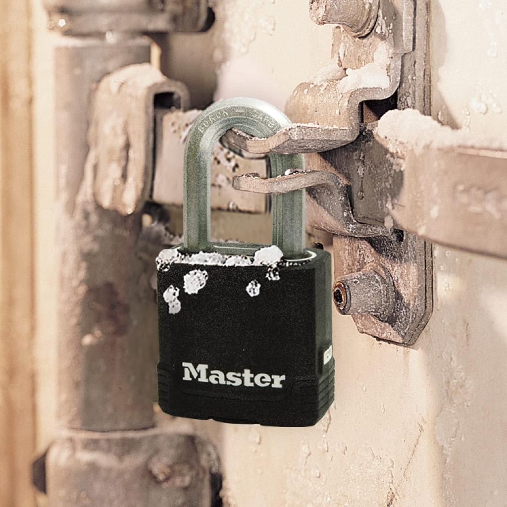 Master Lock Magnum M115JADLF Professional Outdoor with High 48mm Body 38mm Lifting Height Inner Diameter Padlock, Keyed, Grade, Rustproof, Use, Cover,