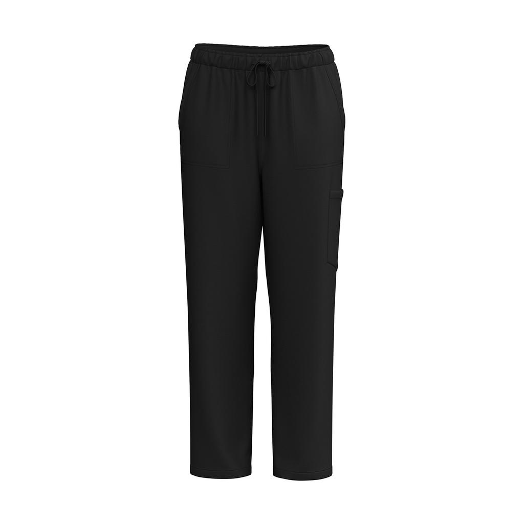 Женская униформа из быстросохнущих тканей с V-образным вырезом и карманами, с короткими рукавами и длинными брюками, однотонный рабочий костюм