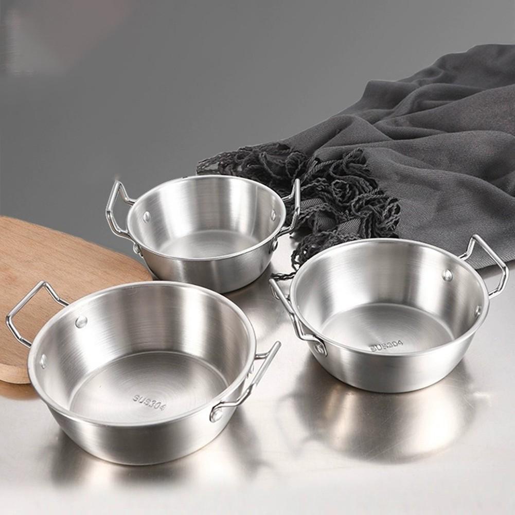 Stainless Steel Bowl Double Ear Handle Food Container