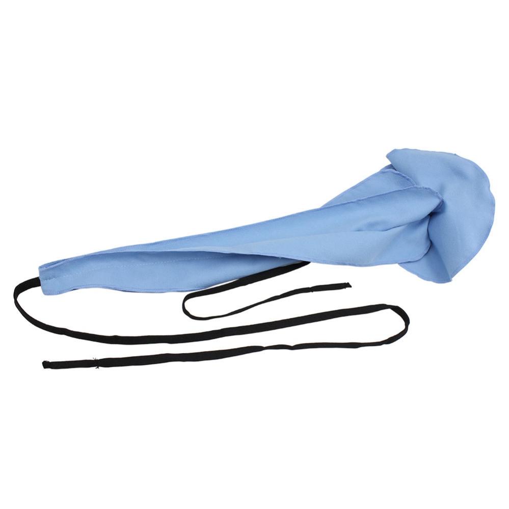 Синяя ткань для чистки внутренней камеры саксофона из микрофибры и щетка для мундштука из натуральной щетины