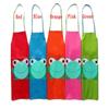 Craft Art Painting Cooking Cute Kids Cartoon Frog Printed Frog Design Apron Children Waterproof