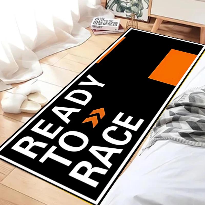 Racing Motorcycle Mat: Anti-Slip Long Garage Carpet, Cool Display Rug For Home Decor