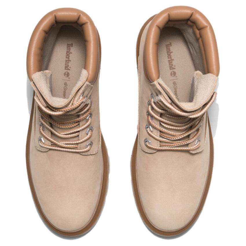 Timberland Женские водонепроницаемые ботинки на платформе 6 дюймов, светло-бежевые, TB0A2D7NEN71