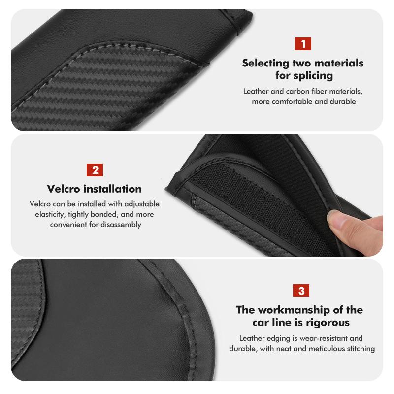 cqmes7 Seat Belt Cover Car Styling Cotton Safety Shoulder Protector Auto Accessories For Skoda Kamiq Karoq Octavia 2 3 Rapid Scala Kami
