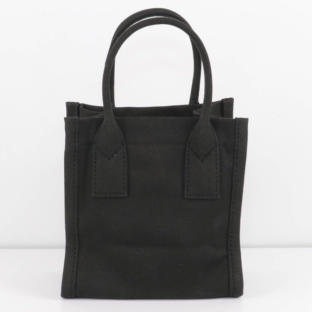 Marc Jacobs Small Satchel Tote Shoulder Bag in Black with Standard Supply Logo (4S4HCR003H02) Canvas. [Outlet] [Brand Name] [Used]